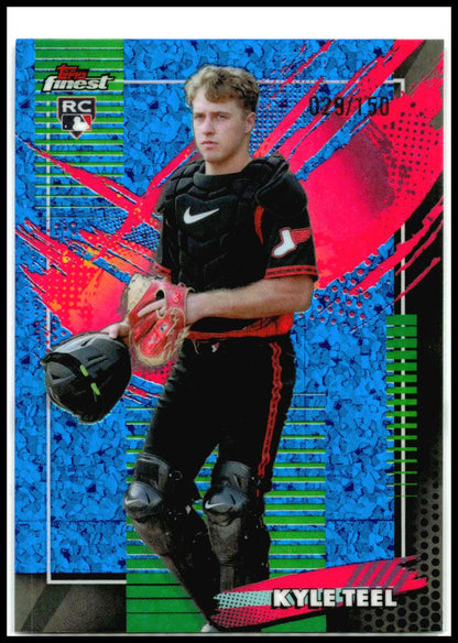 2026 Finest Blue Mini-Diamond Refractors #267 Kyle Teel RC White Sox