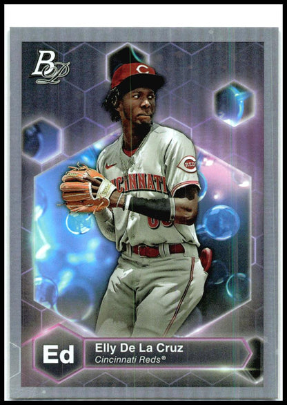 2022 Bowman Platinum Precious Elements #PE-16 Elly De La Cruz Cincinnati Reds
