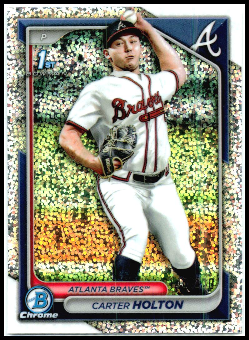 2024 Bowman Draft Chrome Mini Diamond /200 #BDC-74 Carter Holton AU Braves