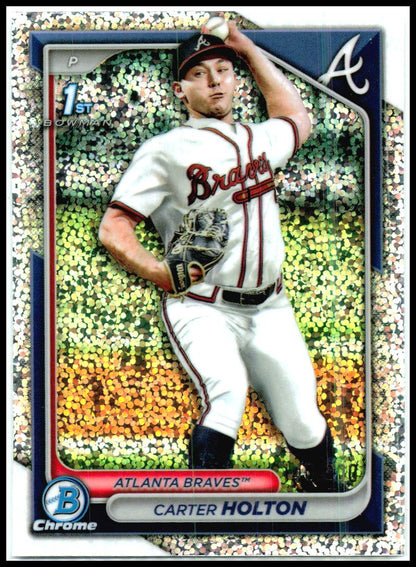 2024 Bowman Draft Chrome Mini Diamond /200 #BDC-74 Carter Holton AU Braves
