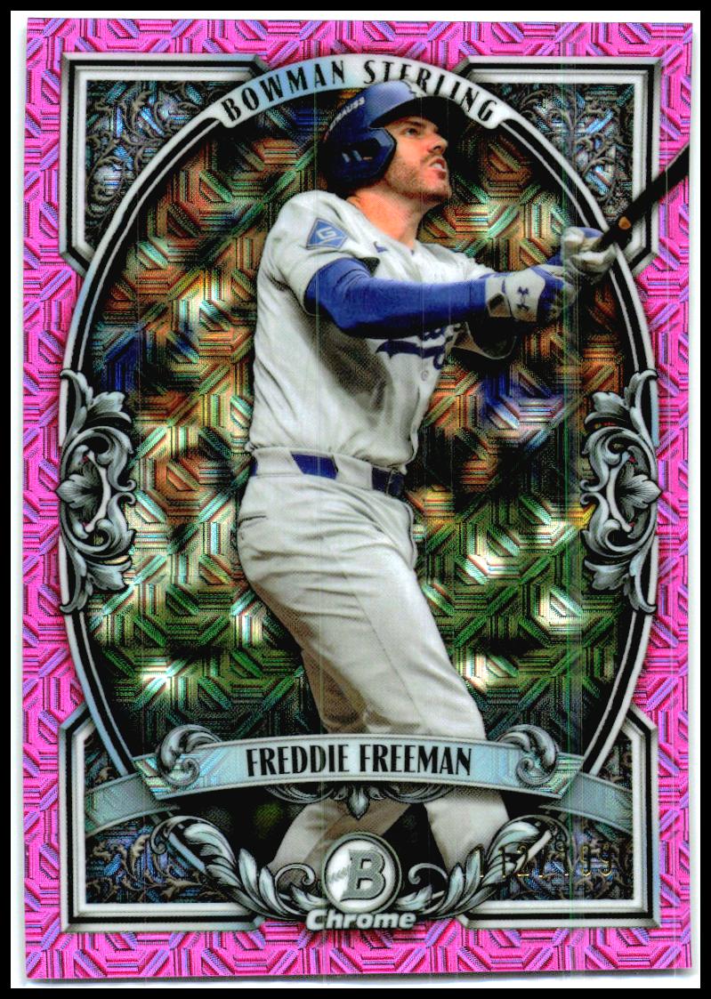 2026 Bowman Bowman Sterling Mojo Pink Refractors #BST-2 Freddie Freeman Dodgers