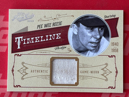 2012 Playoff Prime Cuts Timeline Memorabilia #39 Pee Wee Reese Dodgers