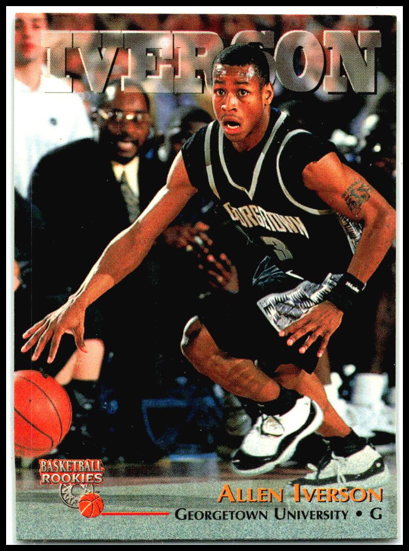 1996 Score Board Rookies #1 Allen Iverson Georgetown Hoyas