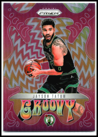 2024-25 Panini Prizm Groovy #30 Jayson Tatum Boston Celtics