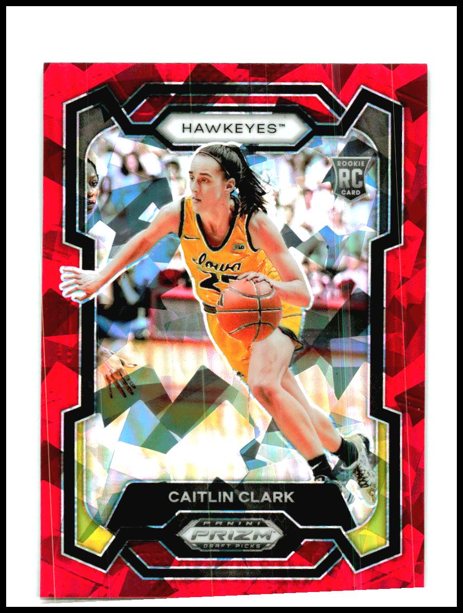 2024 Panini Prizm Draft Picks Prizms Red Ice #57 Caitlin Clark Iowa Hawkeyes