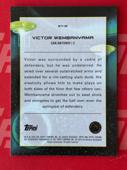 2023-24 Topps Chrome Cosmic Extraterrestrial Talent # Victor Wembanyama Spurs