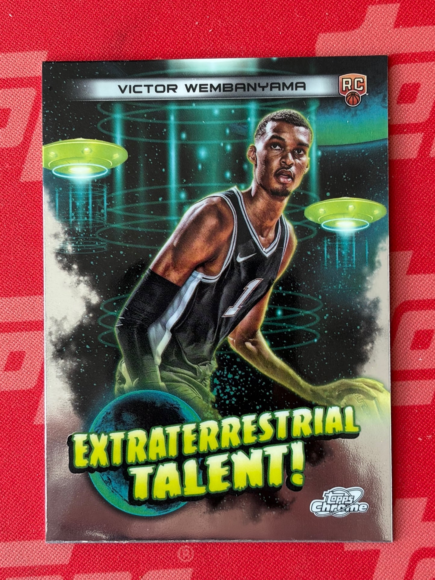 2023-24 Topps Chrome Cosmic Extraterrestrial Talent # Victor Wembanyama Spurs