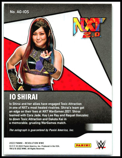 2022 Panini Revolution WWE Autographs #AG-IOS Io Shirai AU