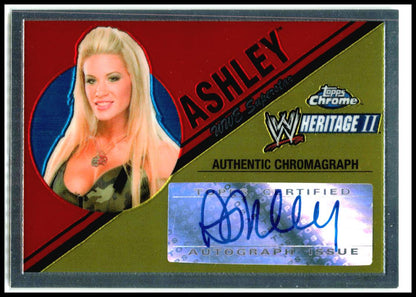 2007 Topps Chrome Heritage II WWE Authentic Autographs #NNO Ashley AU