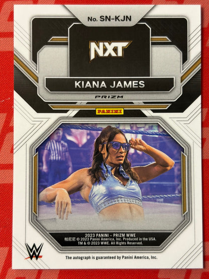 2023 Panini Prizm WWE Sensational Signatures Under Card Auto # Kiana James RC AU