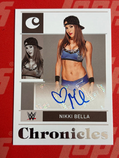 2022 Panini Chronicles WWE Chronicles Signatures #CS-NBL Nikki Bella AU