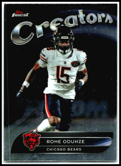2025 Finest Creators #CR-6 Rome Odunze Chicago Bears