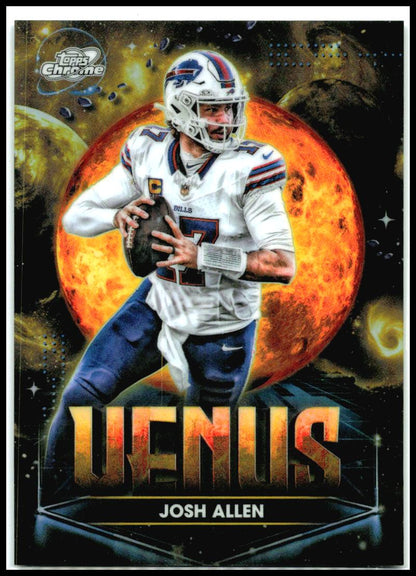 2025 Topps Chrome Cosmic Planetary Pursuit Venus #PPSU-JA Josh Allen Bills