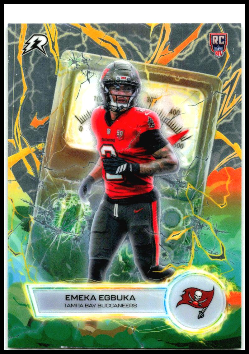 2025 Topps Resurgence Voltaic #VT-14 Emeka Egbuka Tampa Bay Buccaneers