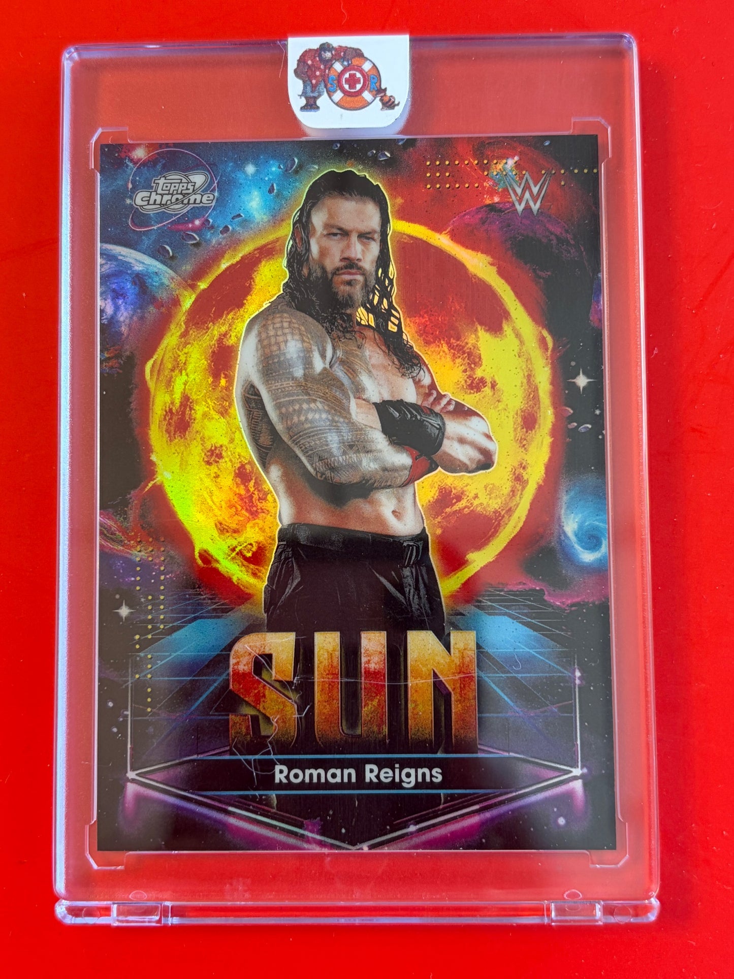 2026 Topps Chrome Cosmic WWE Planetary Pursuit Sun #PPS-6 Roman Reigns