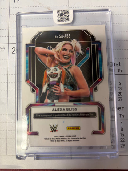 2022 Panini Prizm WWE Superstar Autographs #SA-ABL Alexa Bliss AU