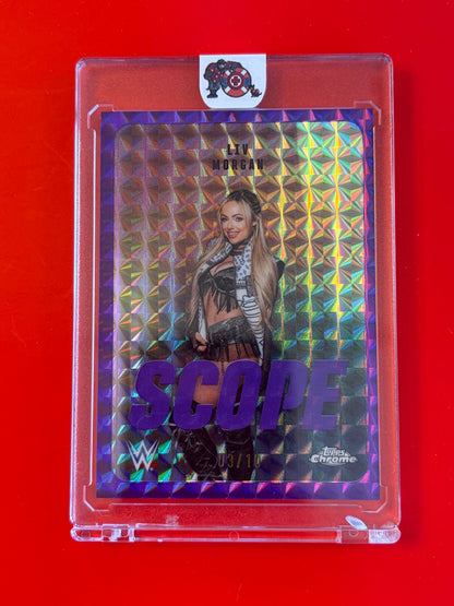 2026 Topps Chrome WWE Scope Purple Geometric Refractor #SCO-34 Liv Morgan #/10