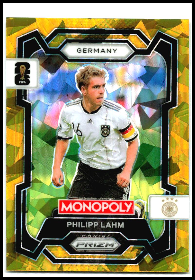 2026 Panini Prizm Monopoly FIFA World Cup Gold Cracked Ice #61 Philipp Liahm