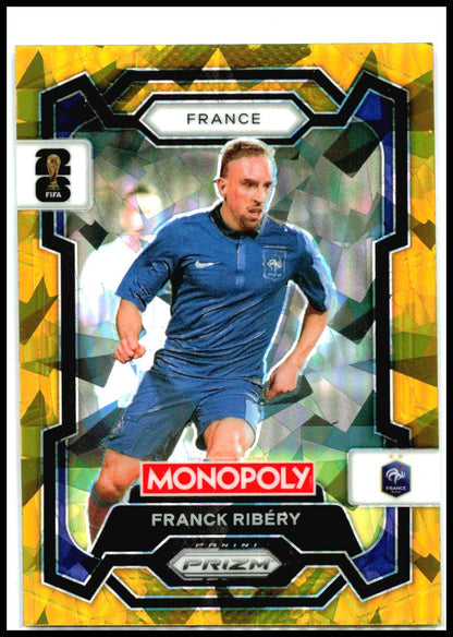 2026 Prizm Monopoly FIFA World Cup Gold Cracked Ice #8 Franck Ribery France