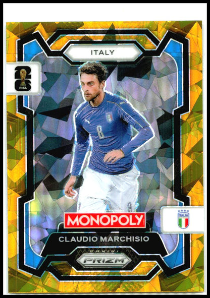 2026 Prizm Monopoly FIFA World Cup Gold Cracked Ice #38 Claudio Marchisio Italy