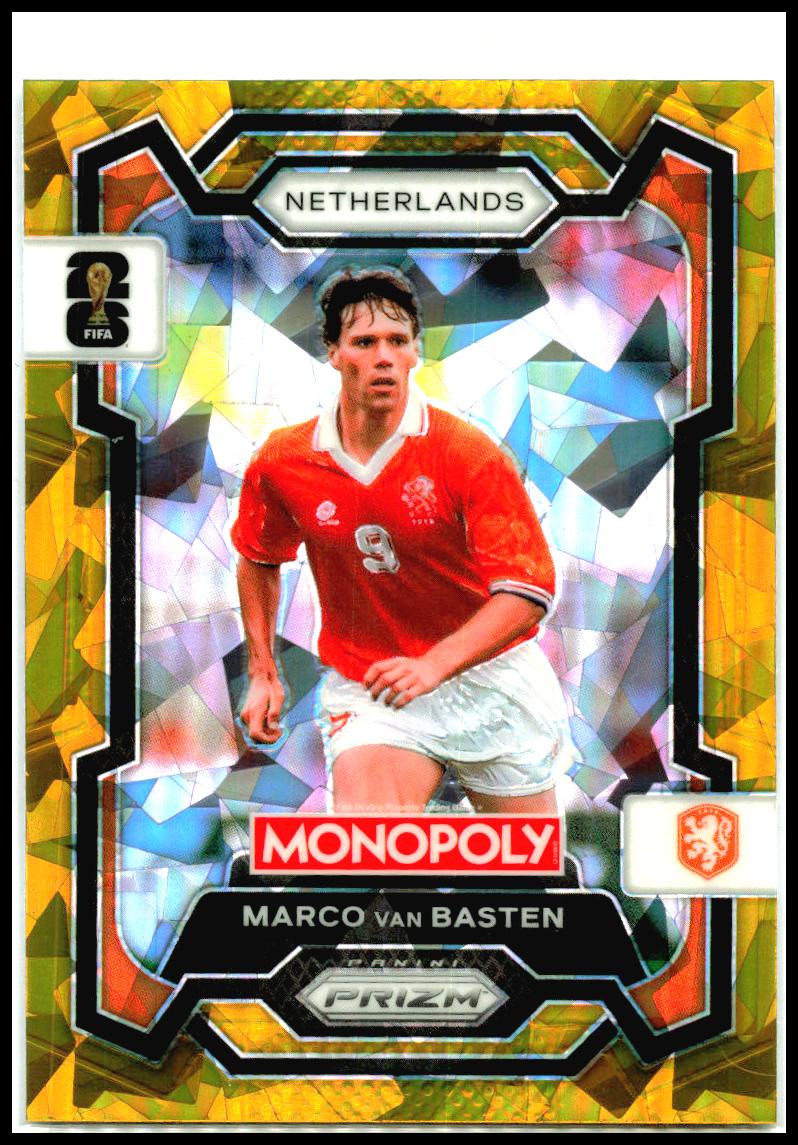 2026 Prizm Monopoly FIFA World Cup Gold Cracked Ice #73 Marco van Basten