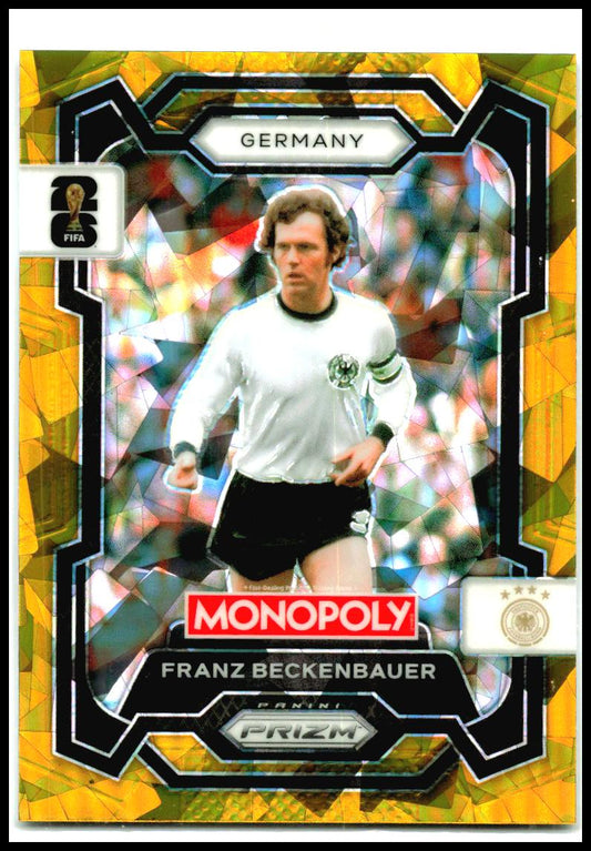 2026 Prizm Monopoly FIFA World Cup Gold Cracked Ice #60 Franz Beckenbauer