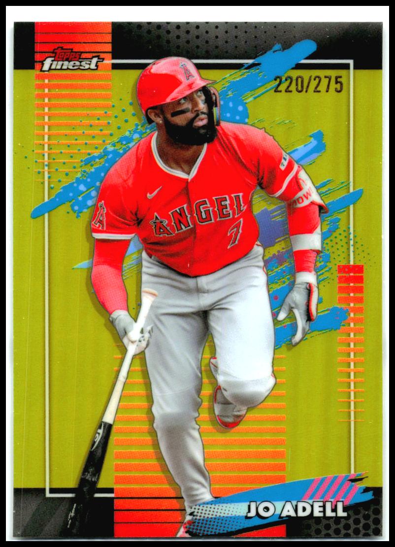 2026 Finest Yellow Refractors #168 Jo Adell #/275 Los Angeles Angels