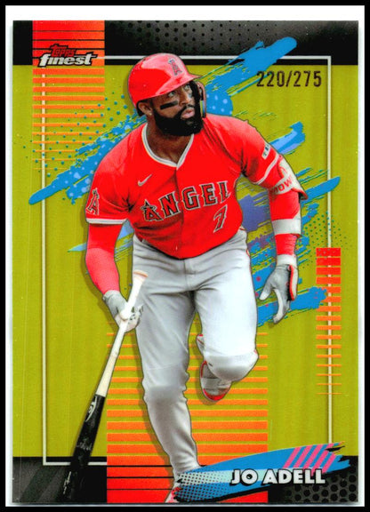 2026 Finest Yellow Refractors #168 Jo Adell #/275 Los Angeles Angels