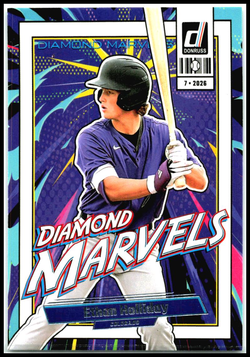 2026 Donruss Diamond Marvels #4 Ethan Holliday Colorado Rockies
