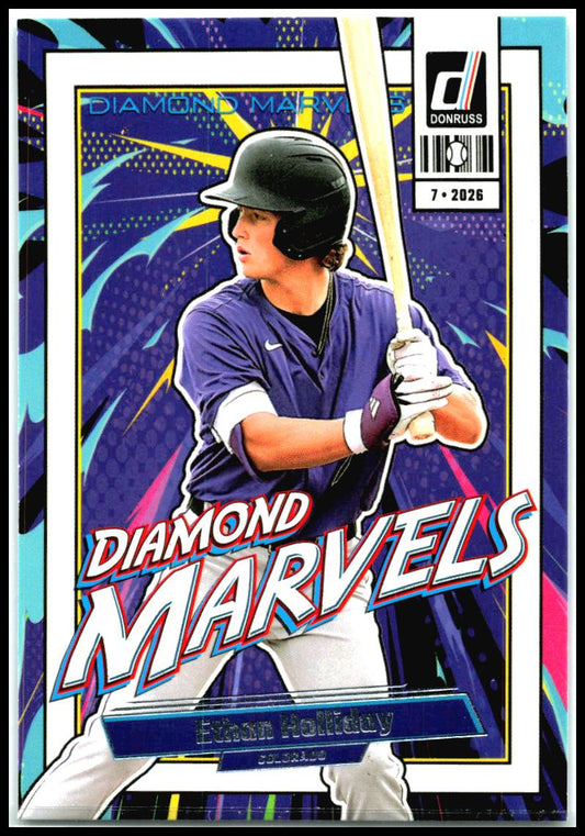 2026 Donruss Diamond Marvels #4 Ethan Holliday Colorado Rockies