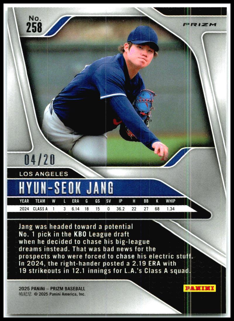2025 Panini Prizm Cherry Blossom Prizms #258 Hyun-Seok Jang Dodgers