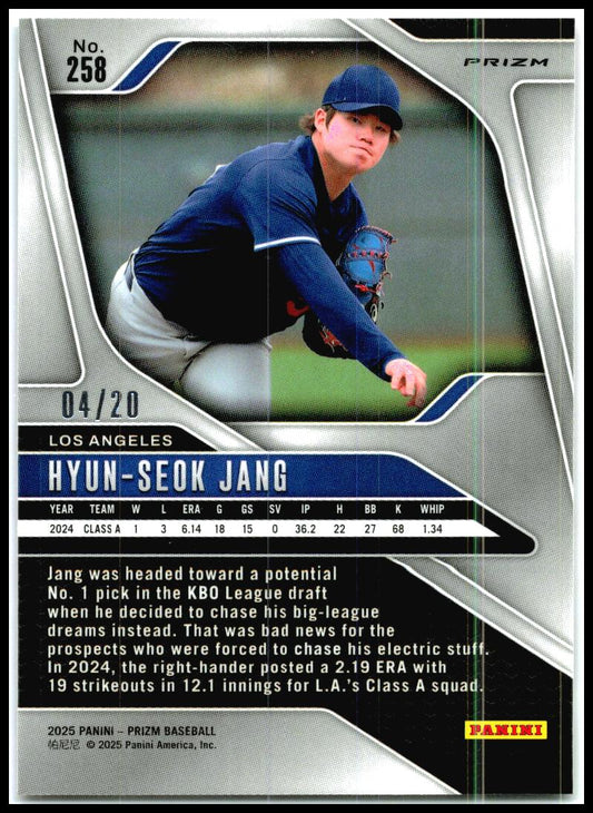 2025 Panini Prizm Cherry Blossom Prizms #258 Hyun-Seok Jang Dodgers