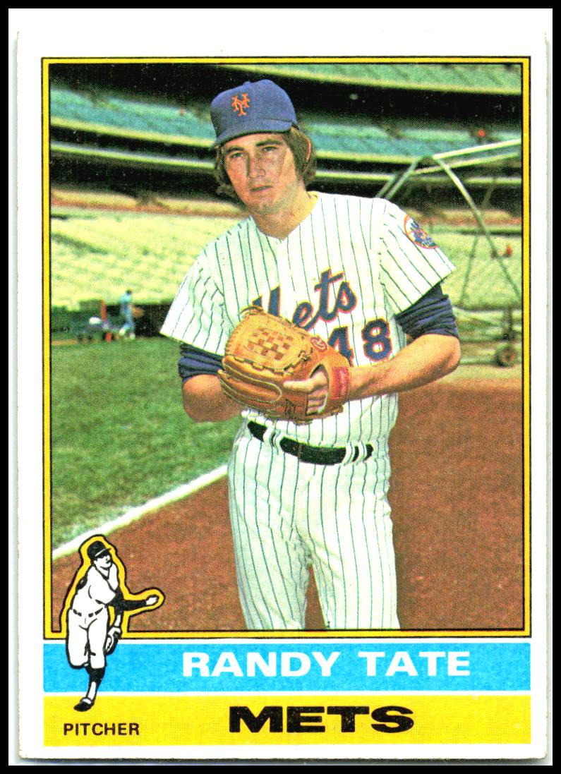 1976 Topps #549 Randy Tate RC New York Mets