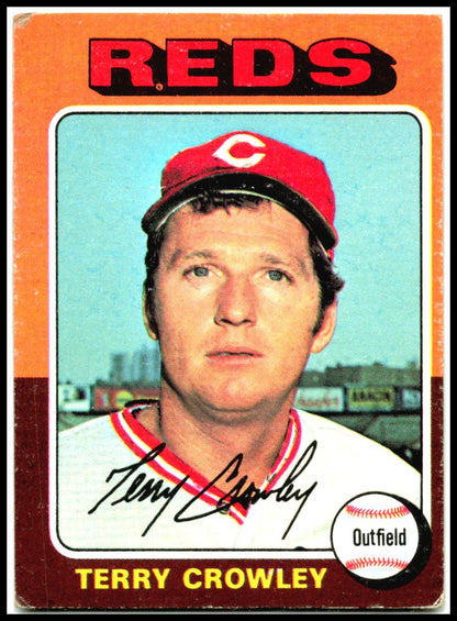 1975 Topps #447 Terry Crowley Cincinnati Reds