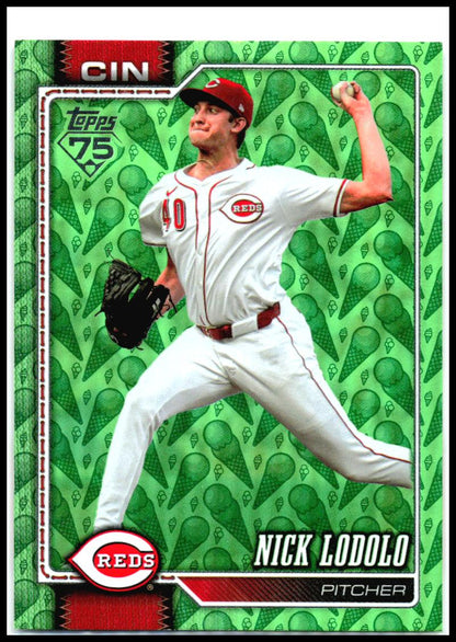 2026 Topps Holiday Ice Cream #643 Nick Lodolo #/50 Cincinnati Reds