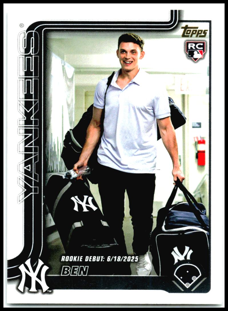 2025 Topps Update Golden Mirror Variations #US25 Ben Rice New York Yankees