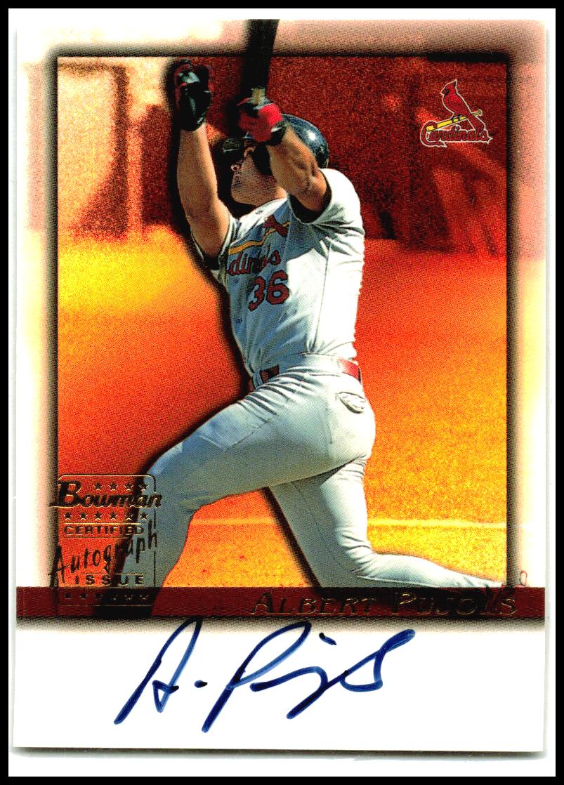 2001 Bowman Autographs #BA-AP Albert Pujols AU St. Louis Cardinals