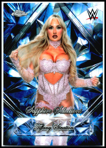 2026 Topps Chrome Sapphire Edition WWE Sapphire Selections # Tiffany Stratton