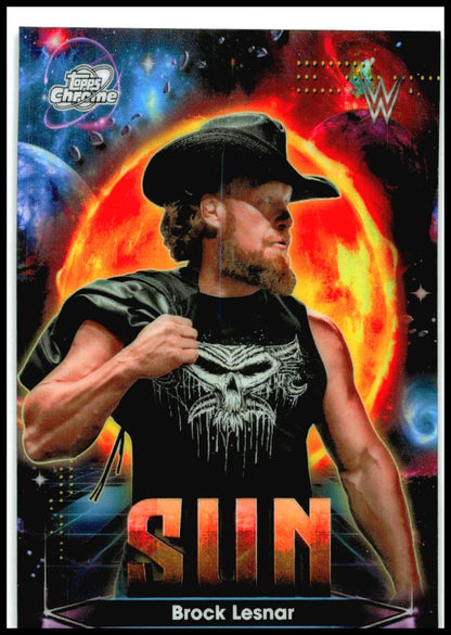 2026 Topps Chrome Cosmic WWE Planetary Pursuit Sun #PPS-11 Brock Lesnar