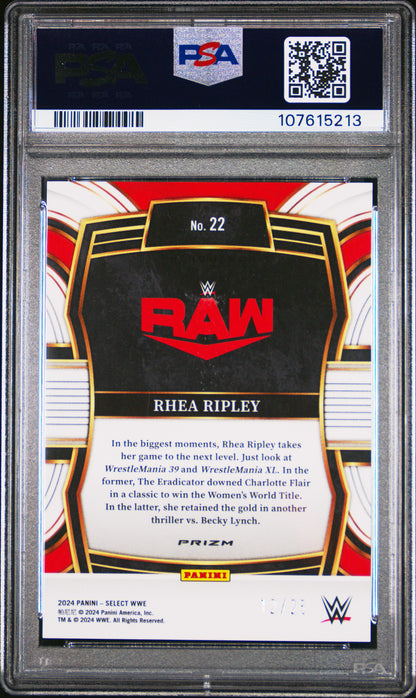 2024 Panini Select Wwe Phenomenon Phenomenon-Tie-Dye Prizm #22 Rhea Ripley