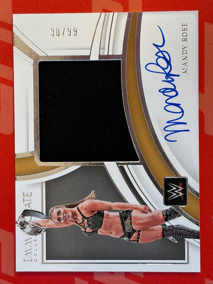 2022 Panini Immaculate Collection WWE Premium Memorabilia Auto # Mandy Rose