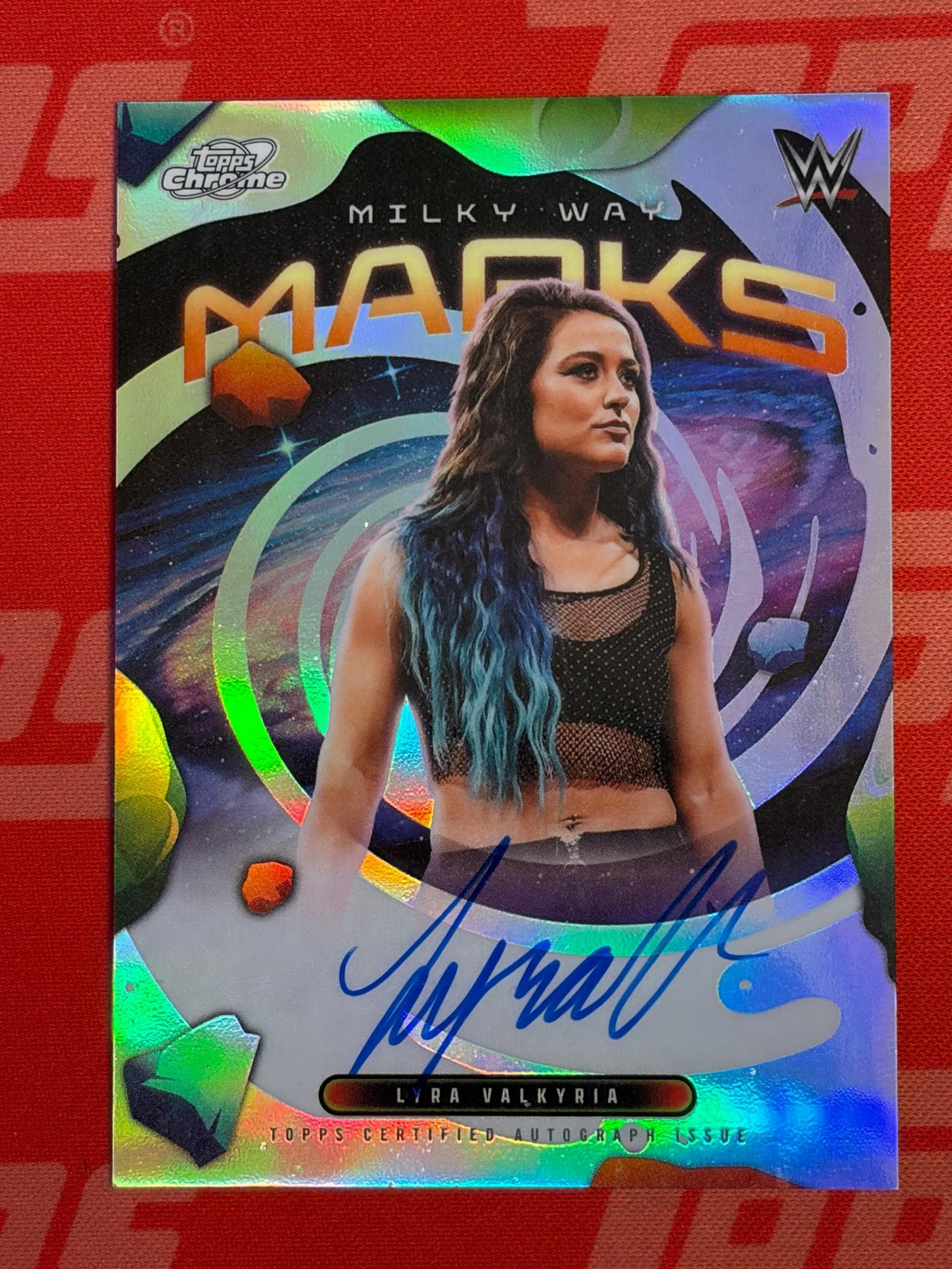 2026 Topps Chrome Cosmic WWE Milky Way Marks # Lyra Valkyria AU