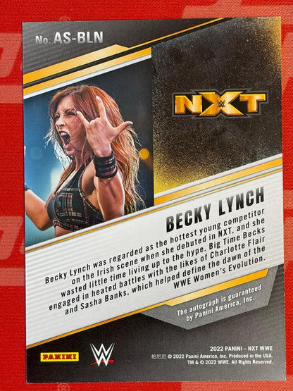 2022 Panini NXT 2.0 WWE NXT Alumni Signatures #AS-BLN Becky Lynch AU