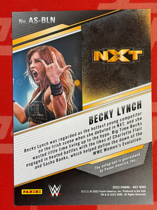 2022 Panini NXT 2.0 WWE NXT Alumni Signatures #AS-BLN Becky Lynch AU