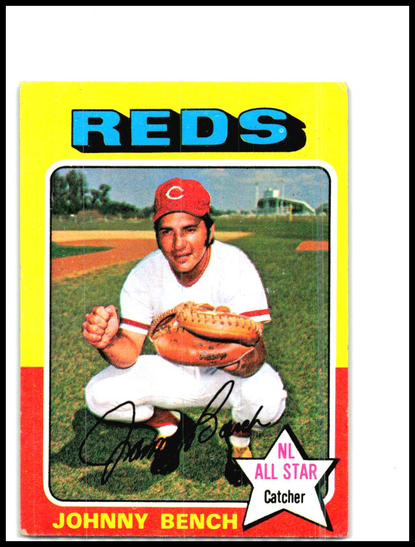 1975 Topps Mini #260 Johnny Bench Cincinnati Reds