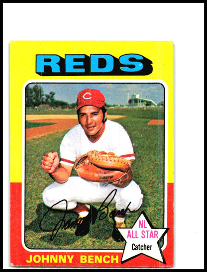 1975 Topps Mini #260 Johnny Bench Cincinnati Reds