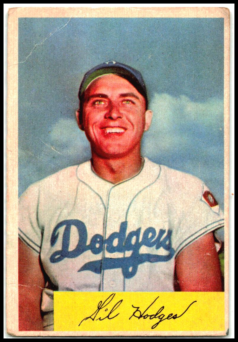 1954 Bowman #138b Gil Hodges Brooklyn Dodgers