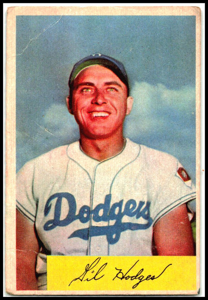 1954 Bowman #138b Gil Hodges Brooklyn Dodgers