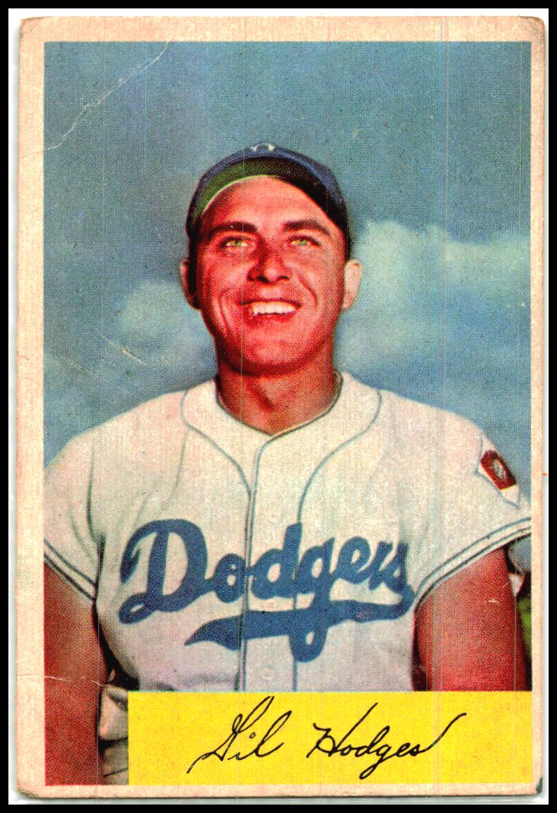 1954 Bowman #138b Gil Hodges Brooklyn Dodgers