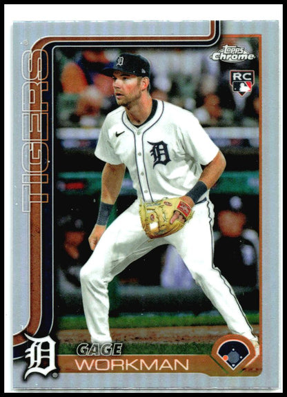 2025 Topps Chrome Update Refractors #USC21 Gage Workman RC Detroit Tigers